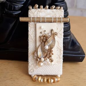 Vintage artisan brooch  